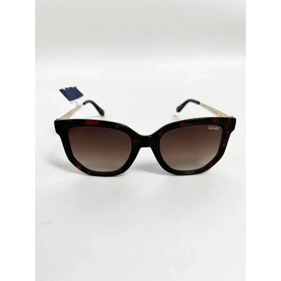 New Quay Australia Coffee Run Mini Sunglasses Polarized Tort Brown - Picture 2 of 10